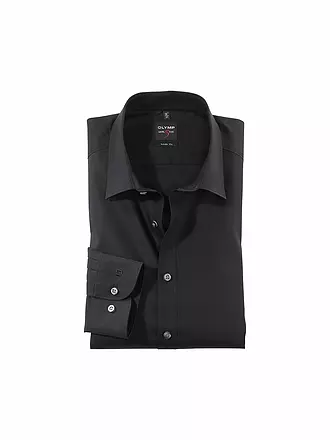 OLYMP LEVEL FIVE | Chemise Body Fit Manches Extra Longues | schwarz